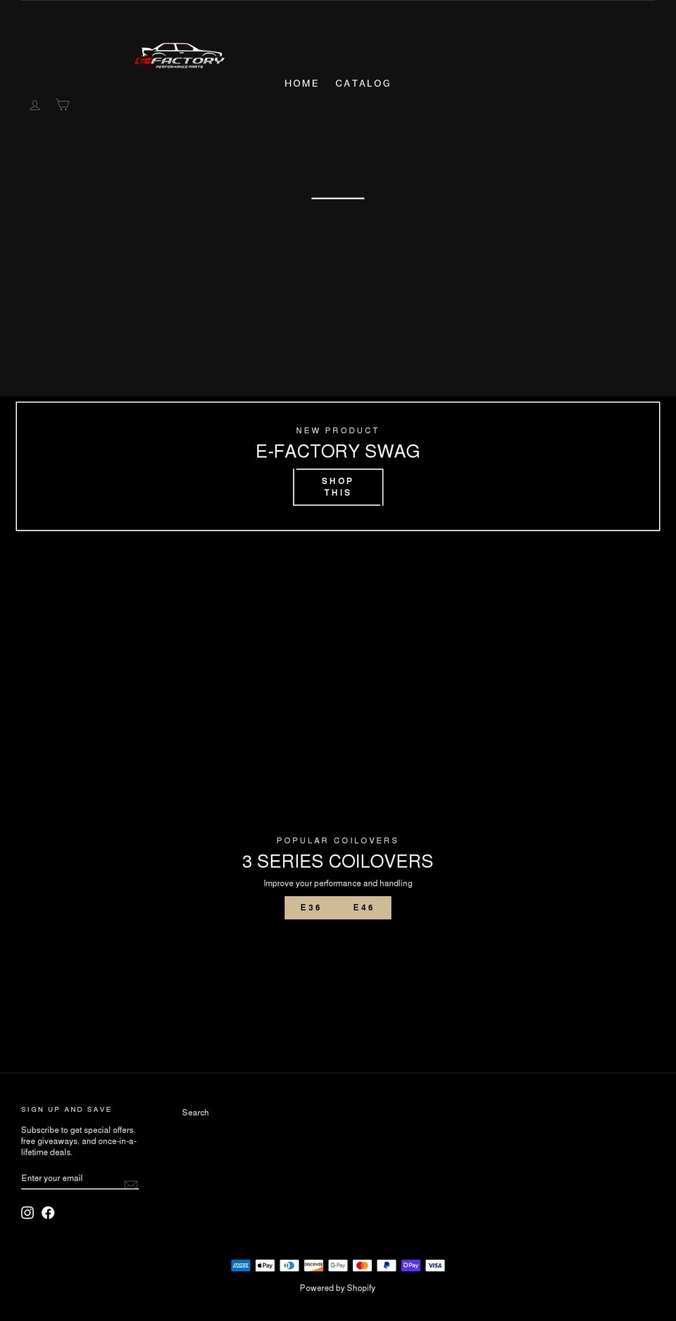 e-factory.ca shopify website screenshot