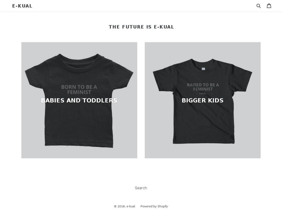 e-kual.com — Shopify storefront screenshot