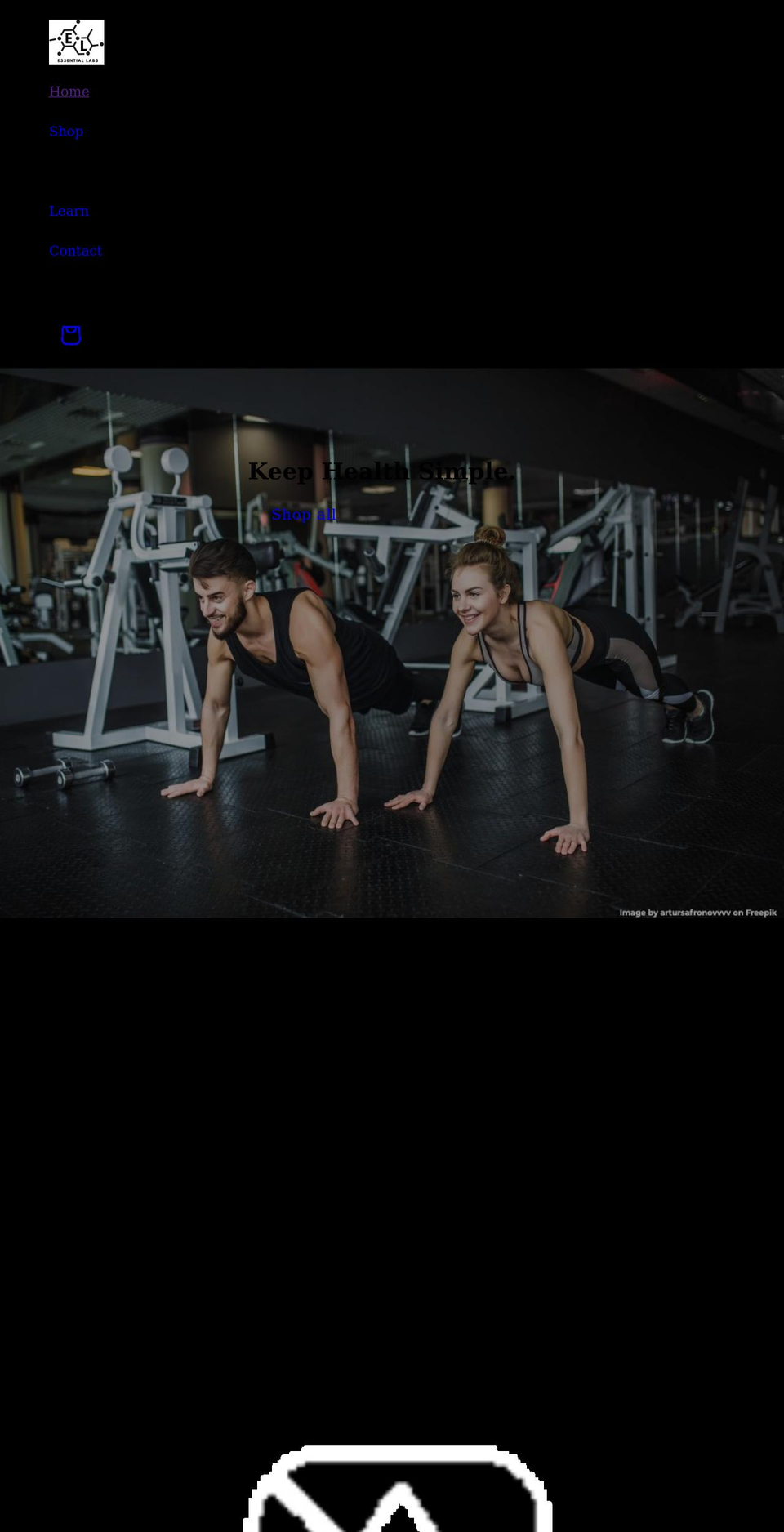 e-laboratories.com shopify website screenshot