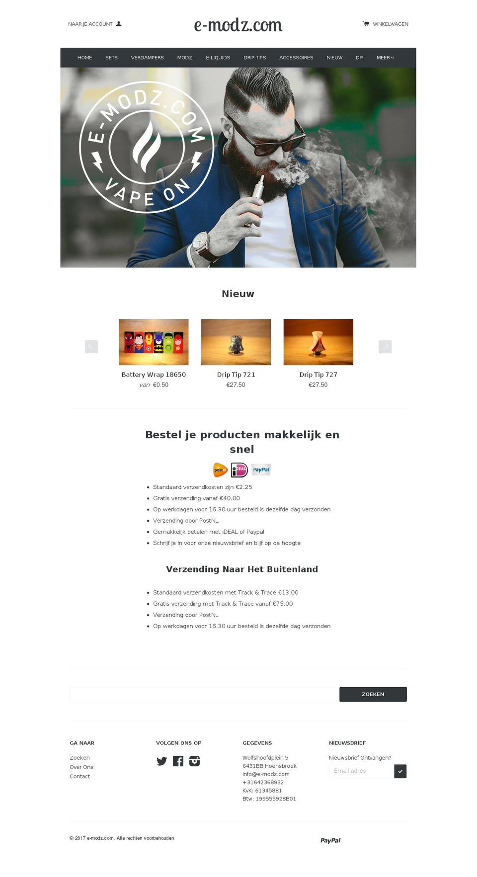 e-modz.com shopify website screenshot