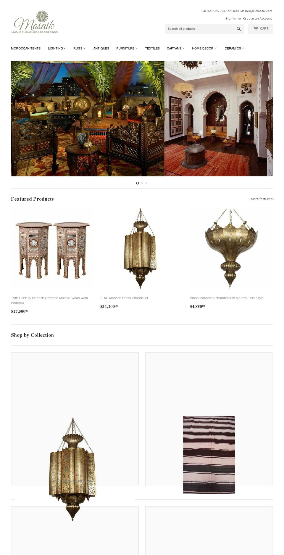 e-mosaik.com shopify website screenshot
