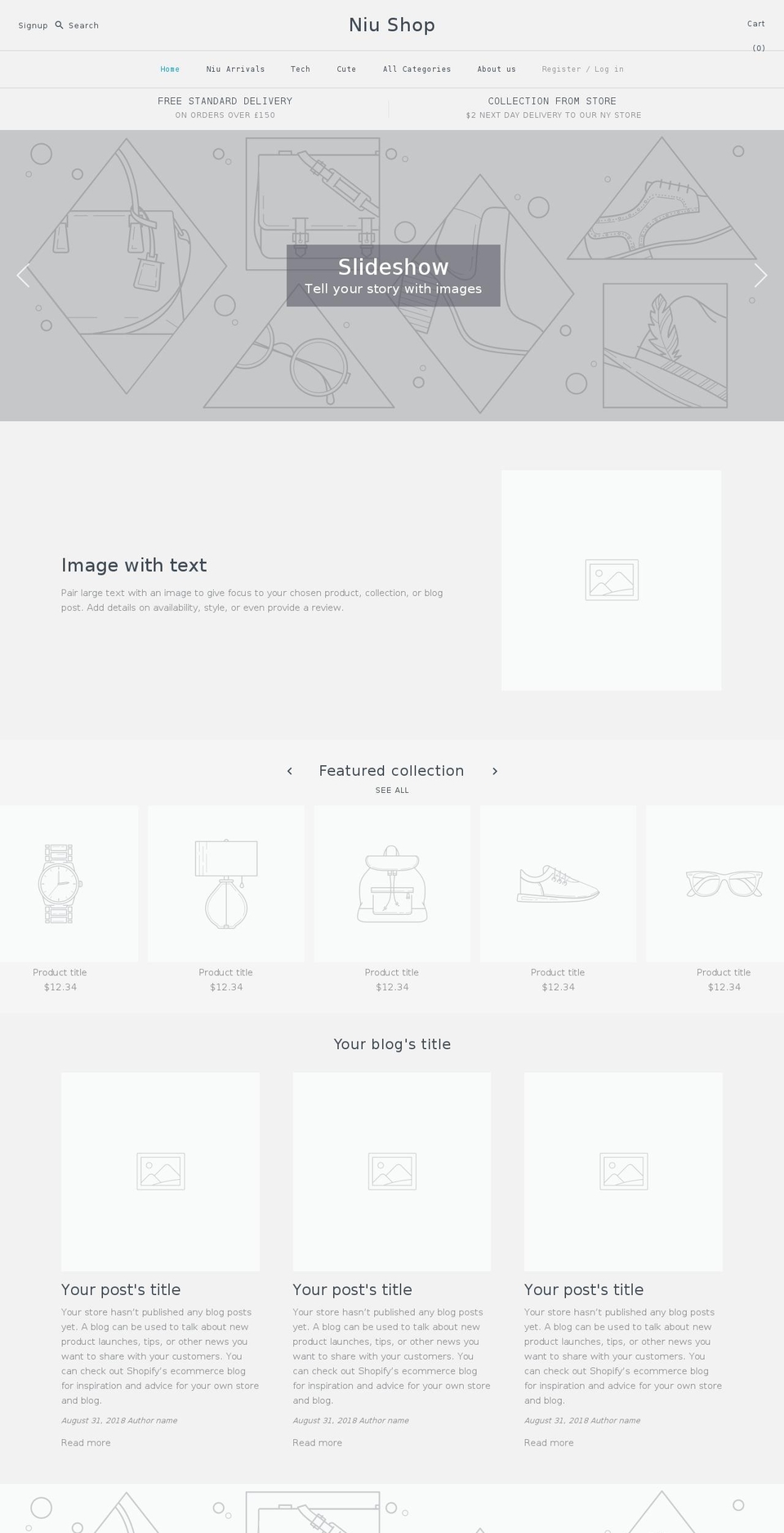 e-niushop.com — Shopify storefront screenshot
