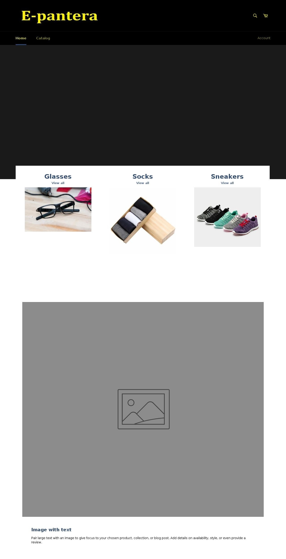 e-pantera.com — Shopify storefront screenshot