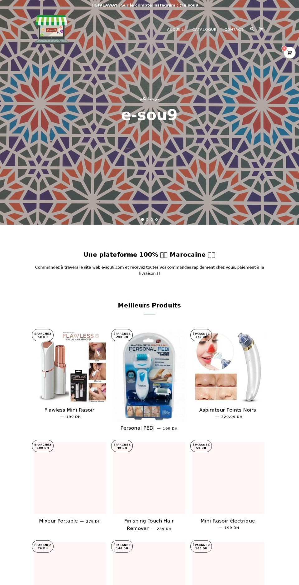 e-sou9.com — Shopify storefront screenshot