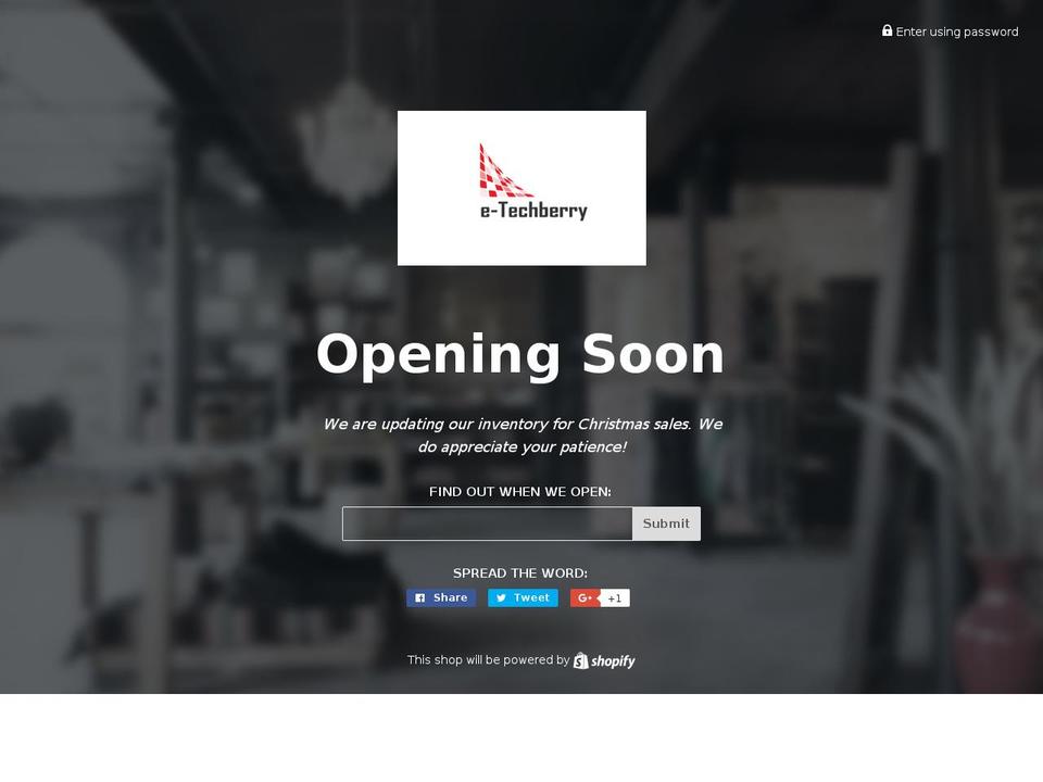 e-techberry.com shopify website screenshot