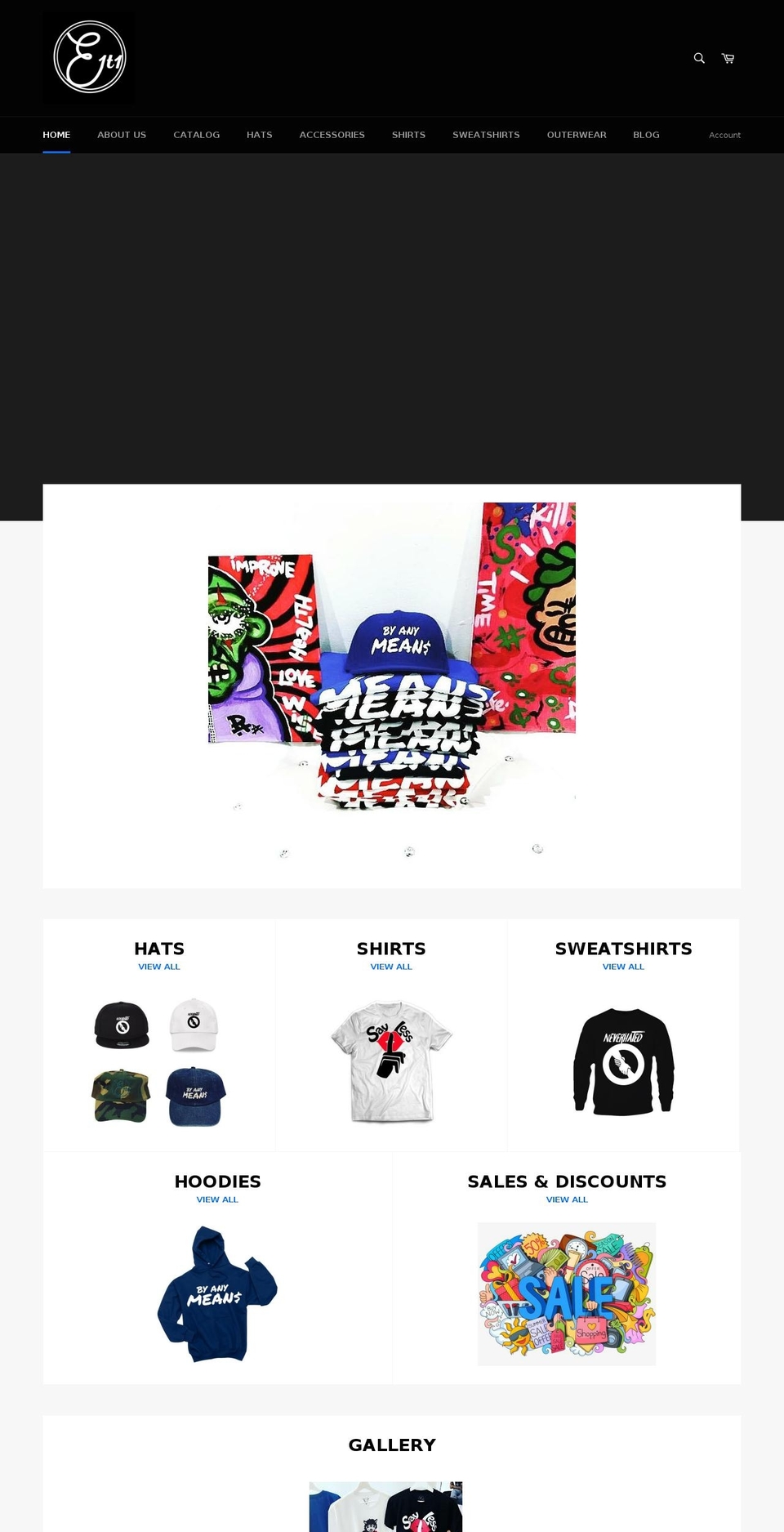 e1t1llc.com shopify website screenshot