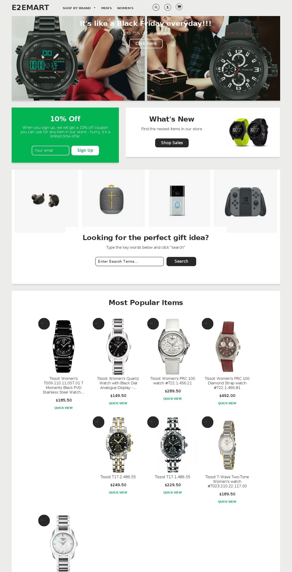 e2emart.com shopify website screenshot