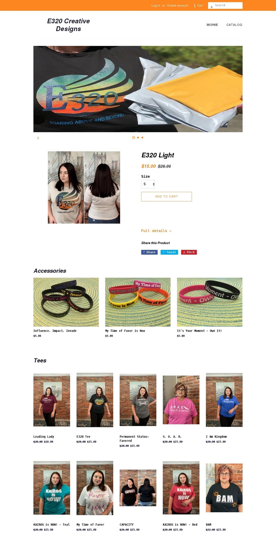 e320creativedesigns.com shopify website screenshot