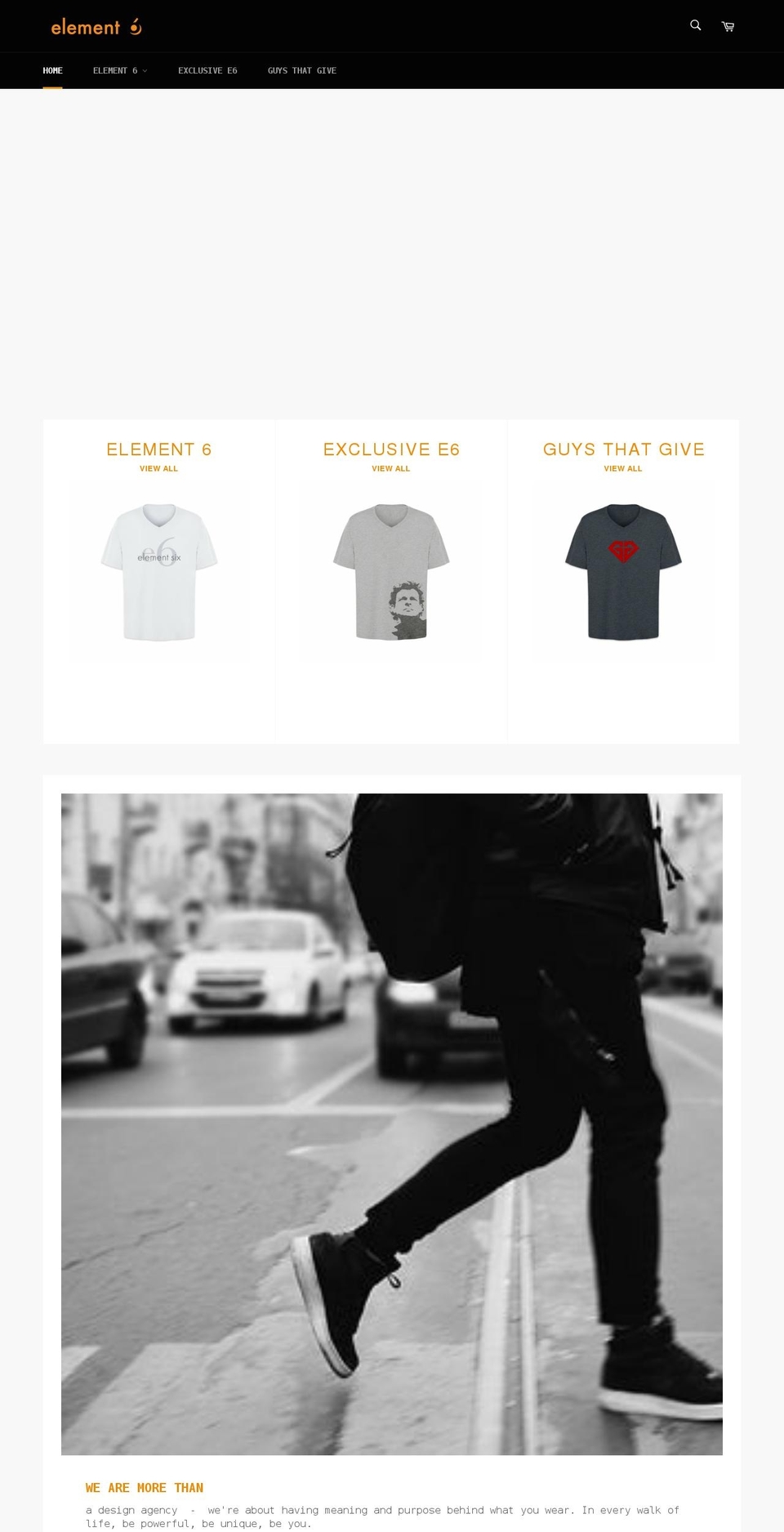 e6apparel.ca shopify website screenshot