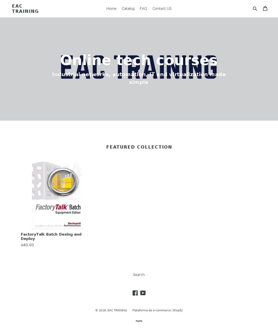eactraining.com — Shopify storefront screenshot