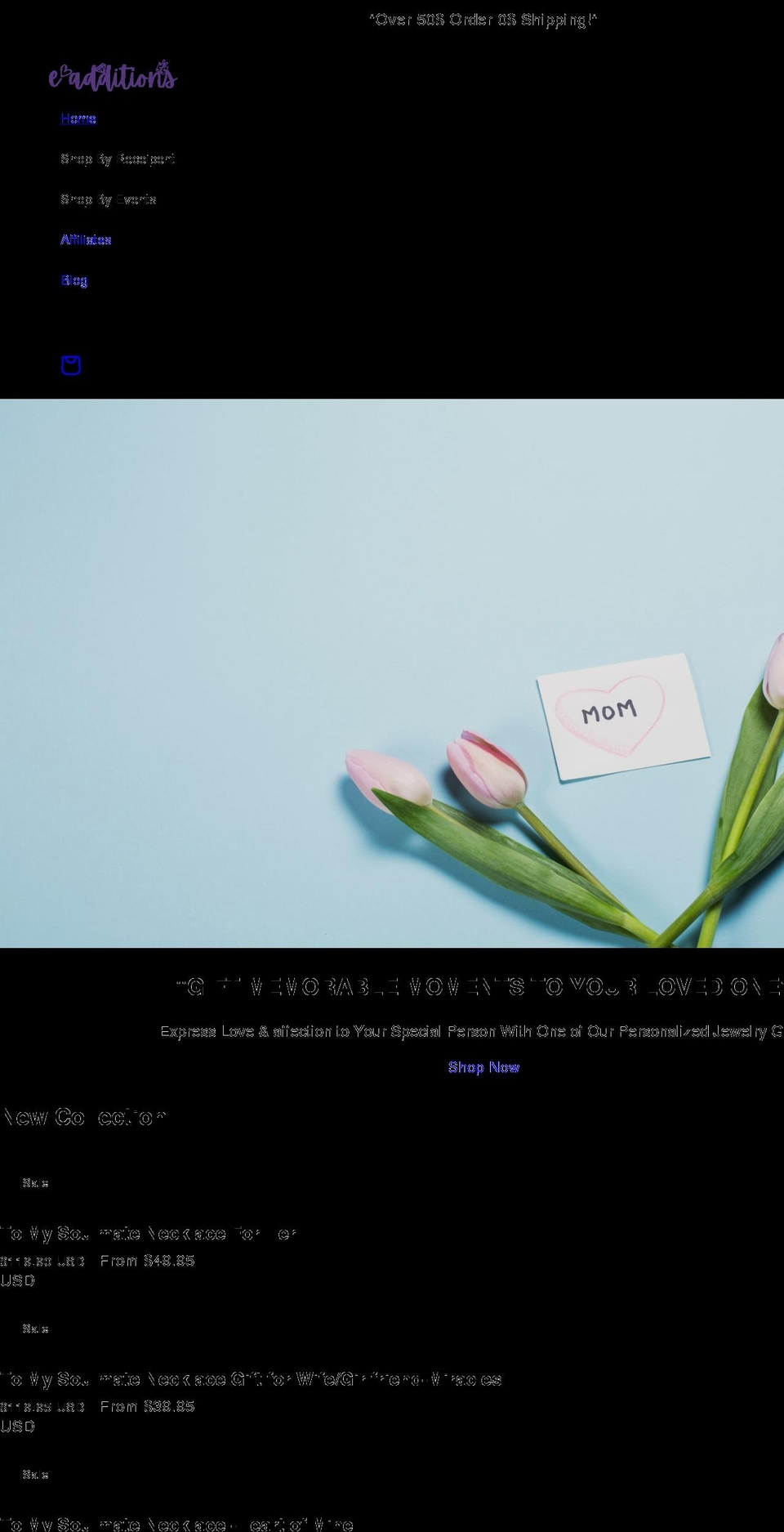 eadditions.com shopify website screenshot