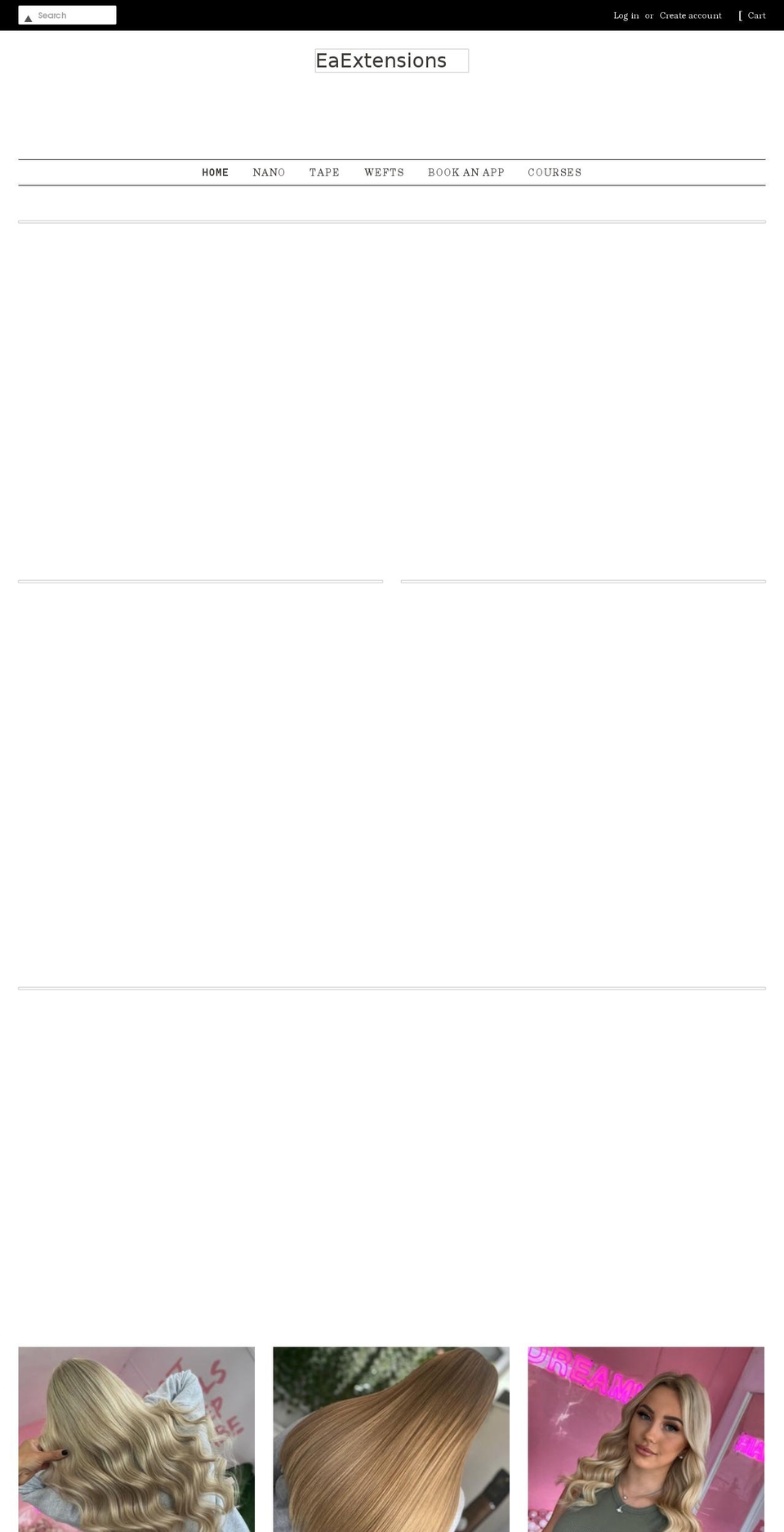 eaextensions.com shopify website screenshot