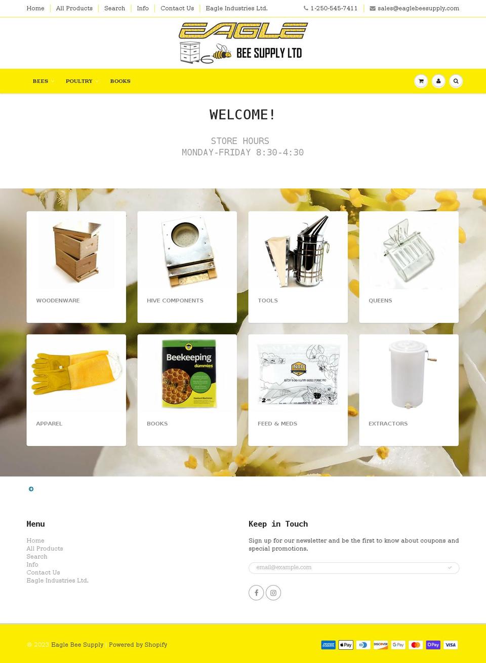 eagle-bee-supply.myshopify.com shopify website screenshot