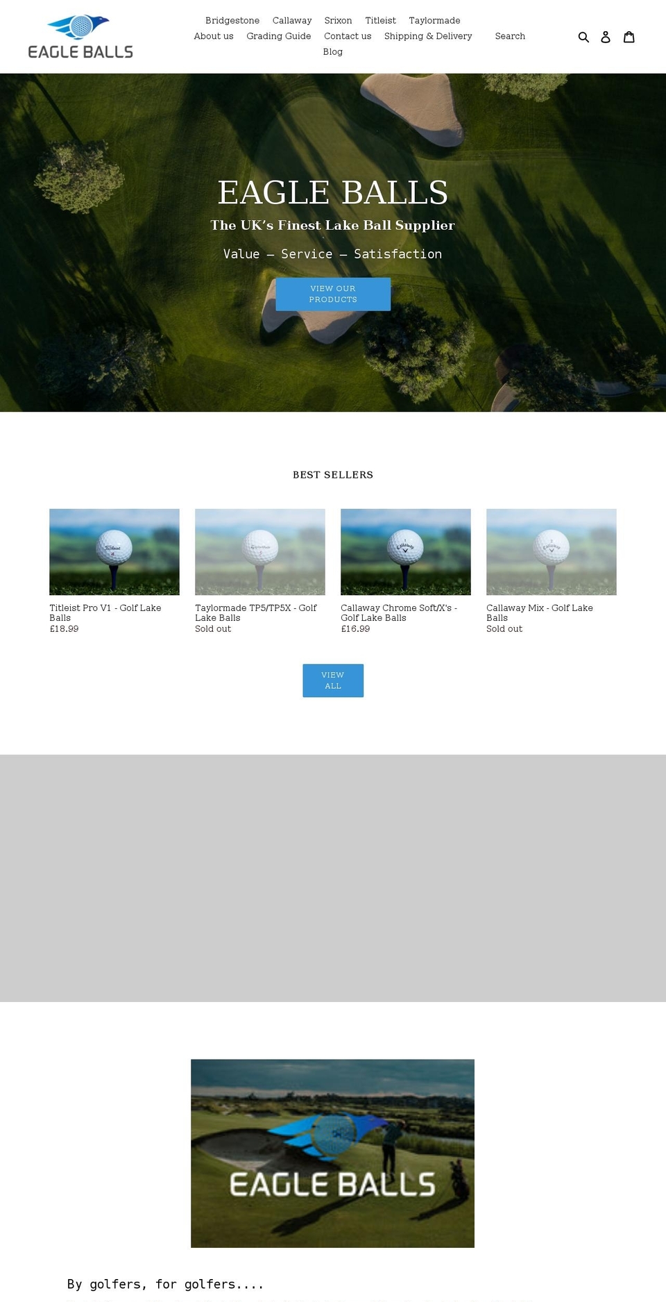 eagleballs.com shopify website screenshot