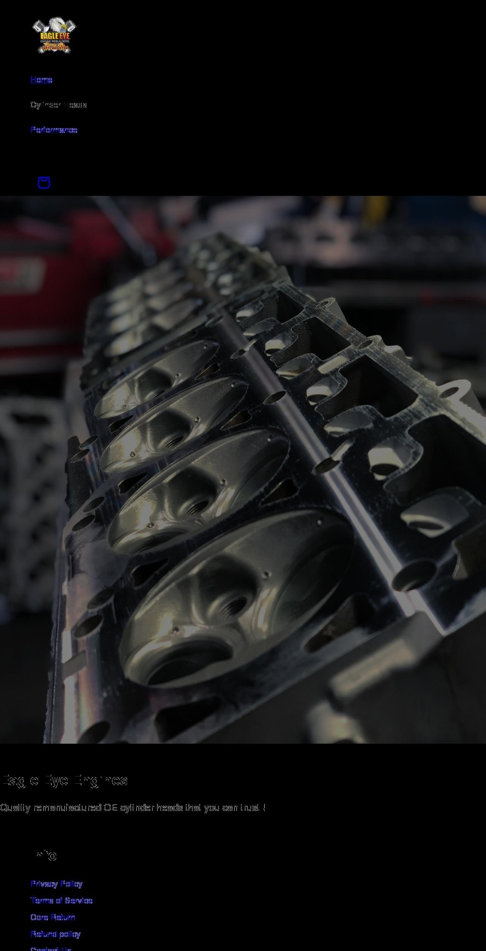 eagleeyeenginerebuilders.com shopify website screenshot
