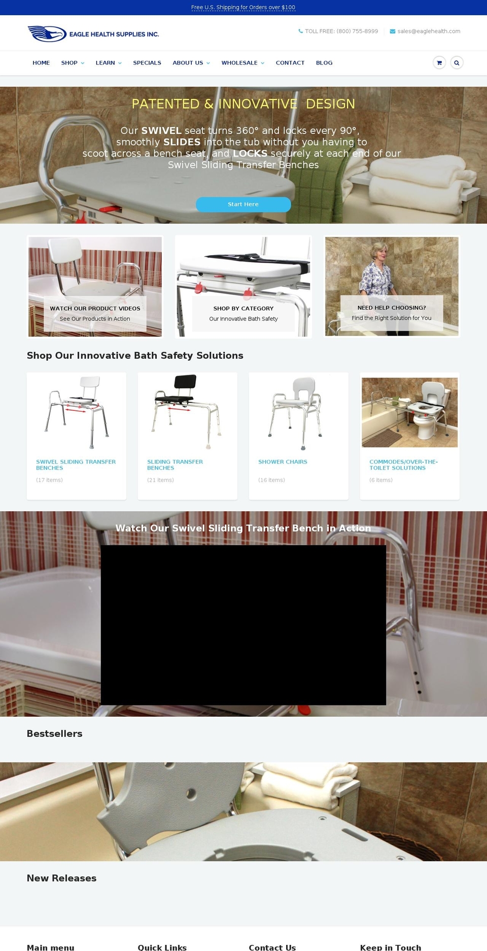 eaglehealth.com — Shopify storefront screenshot