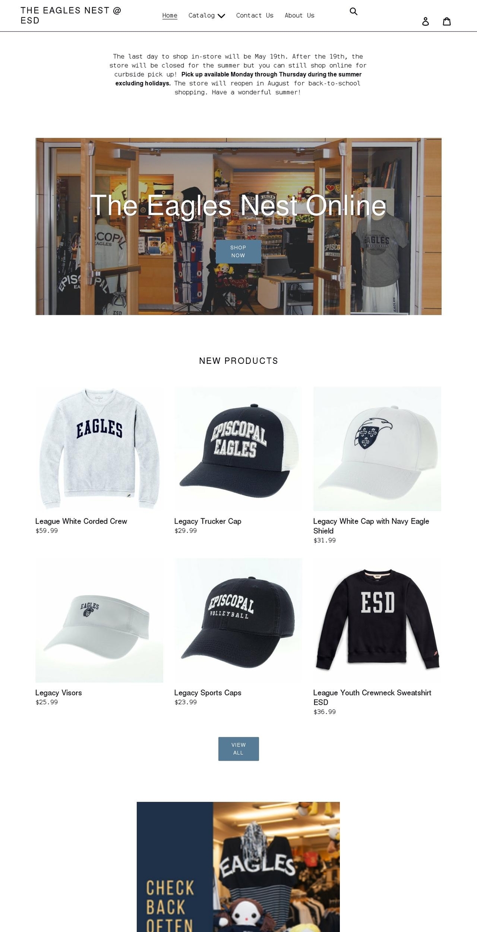 eaglesnestesd.com shopify website screenshot