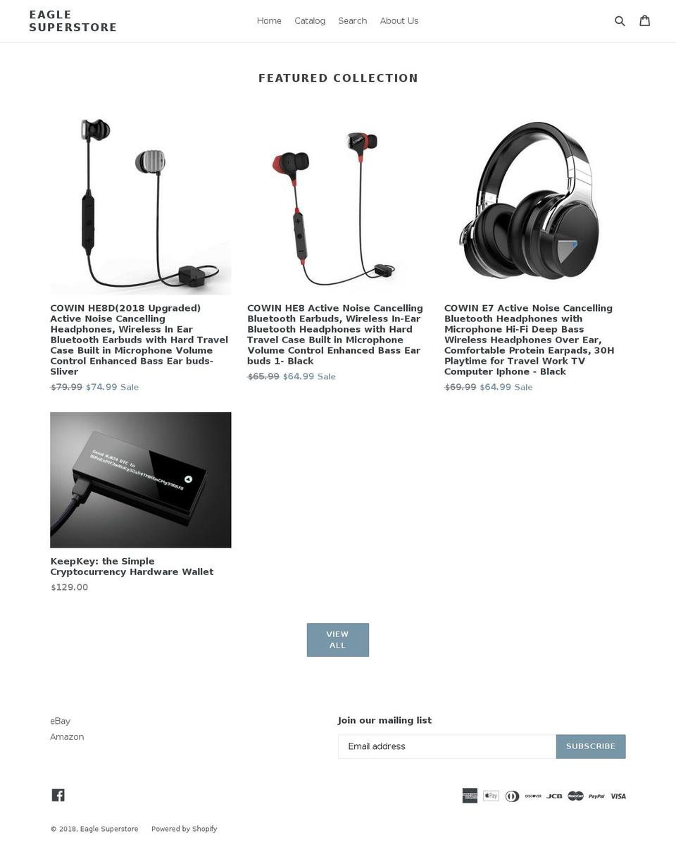 eaglesuperstore.com — Shopify storefront screenshot
