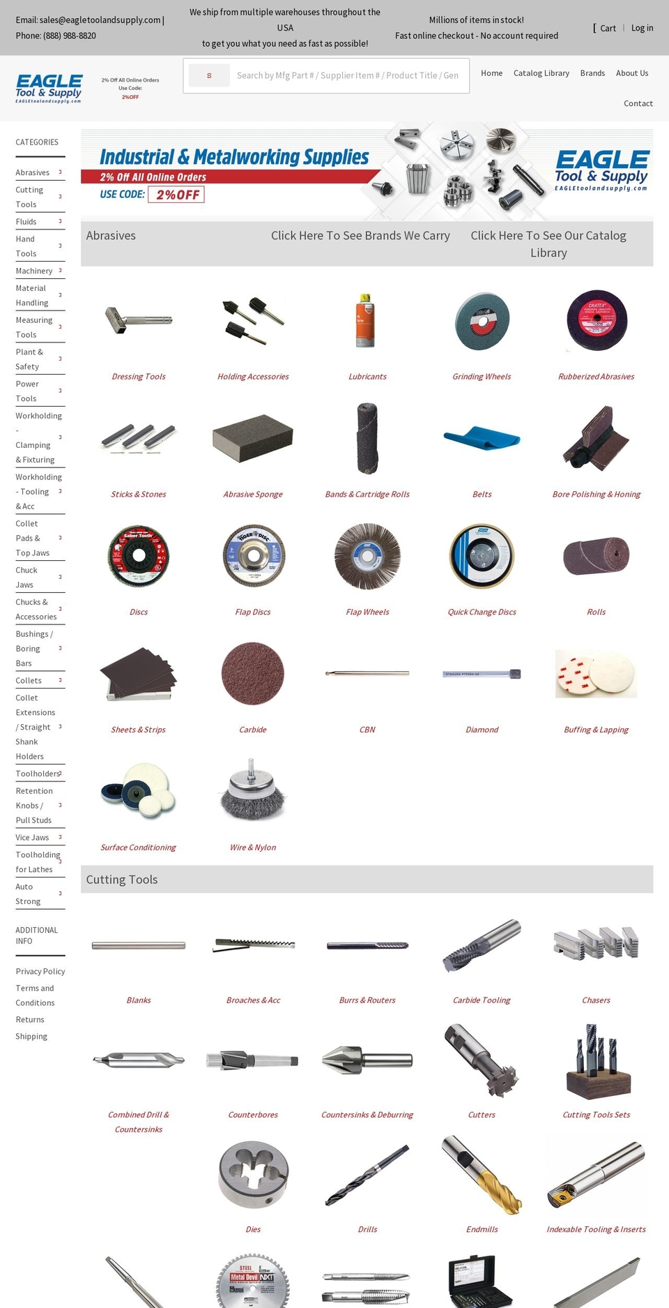 Theme transfer Shopify theme site example eagletoolandsupply.com