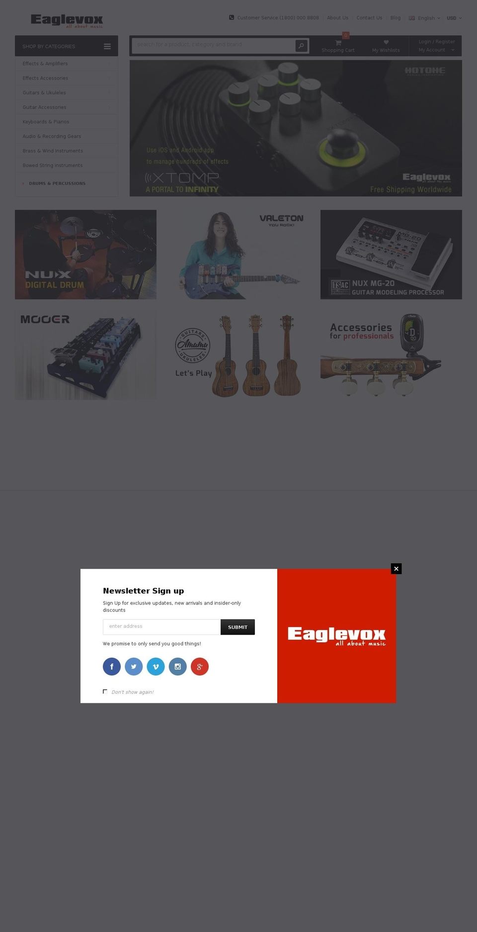 minimart-theme-source Shopify theme site example eaglevox.com