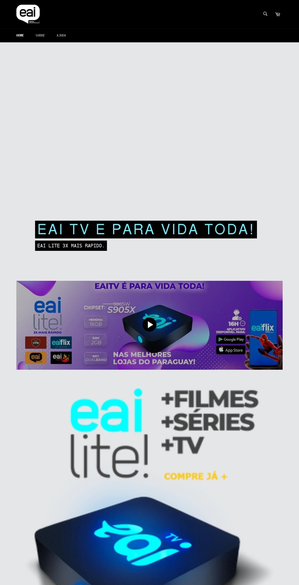 eaitv.com shopify website screenshot