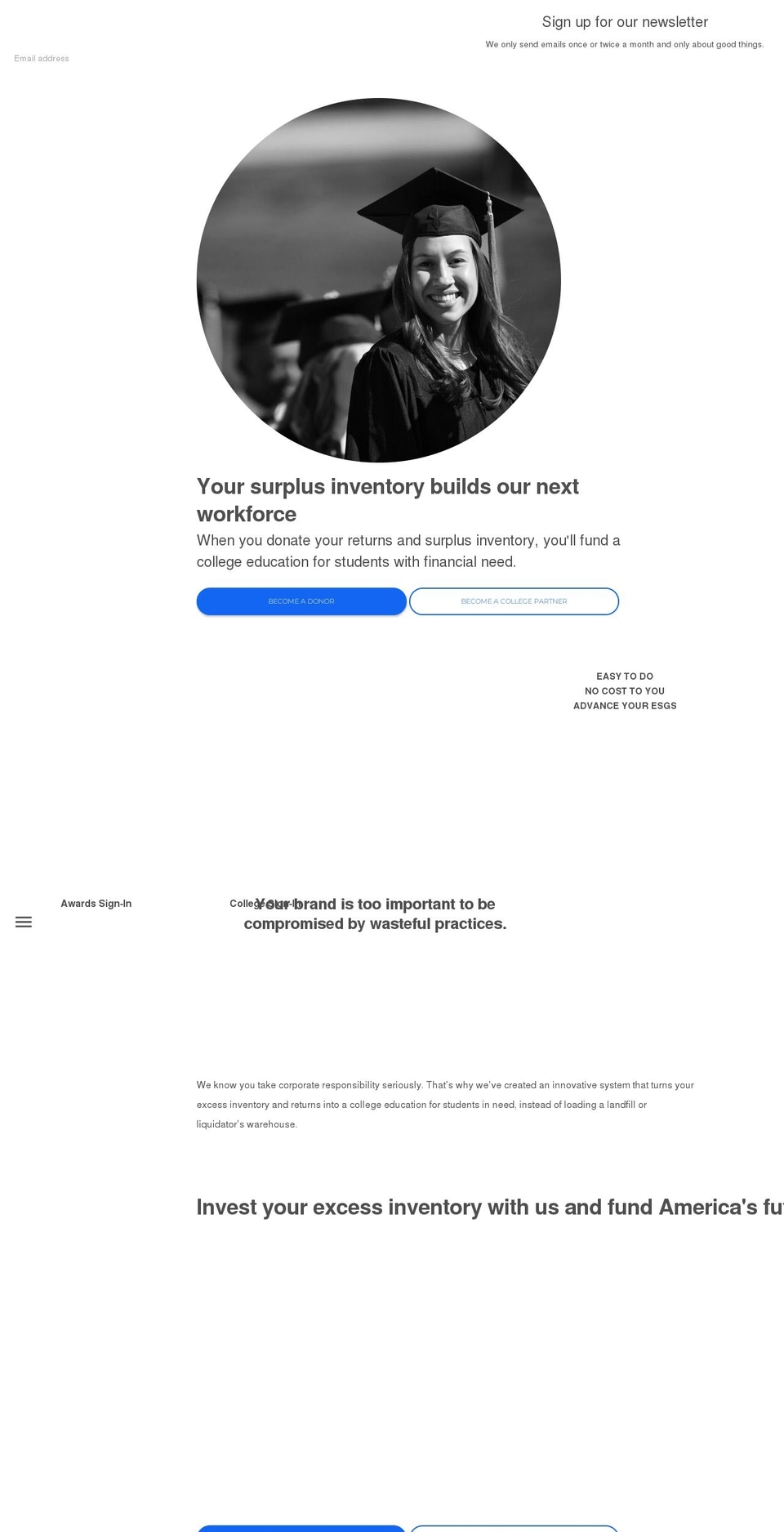 ealgreen.org shopify website screenshot