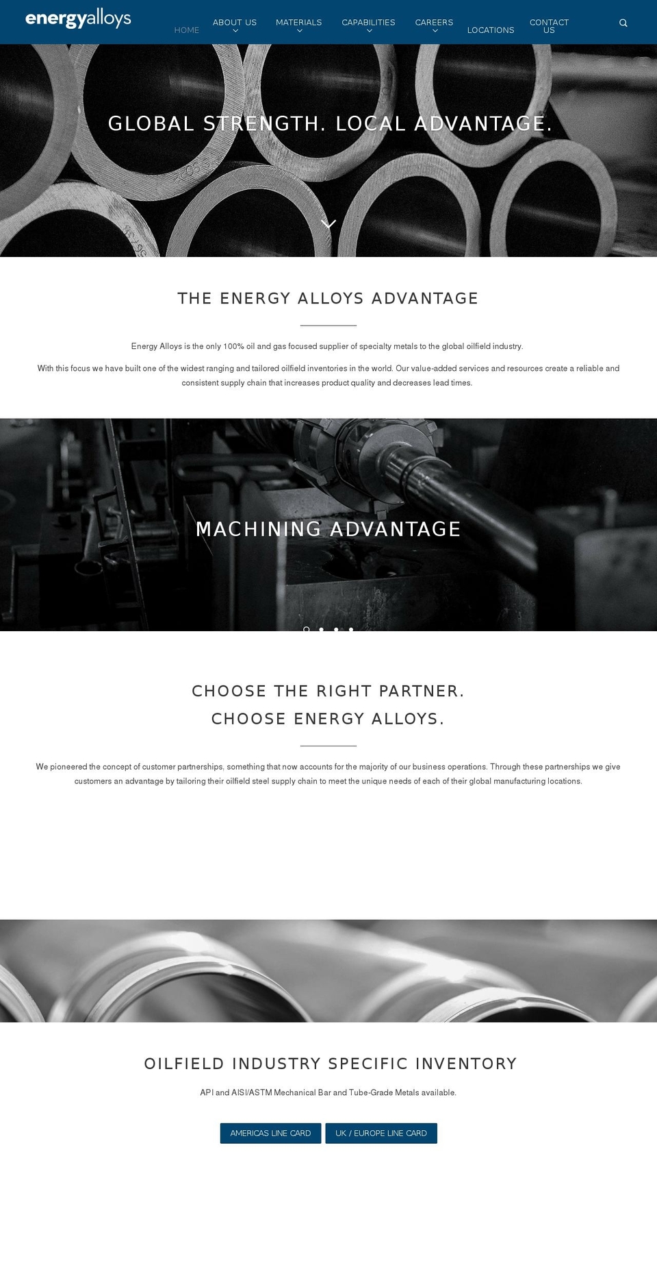 ealloysservices.com — Shopify storefront screenshot