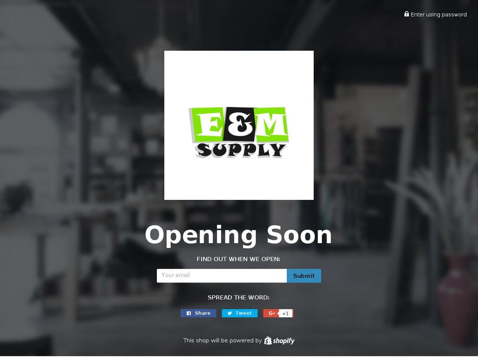 eandmsupply.com shopify website screenshot