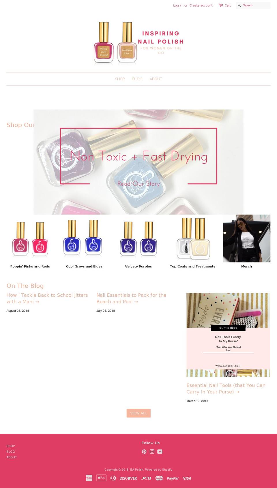 eapolish.com — Shopify storefront screenshot