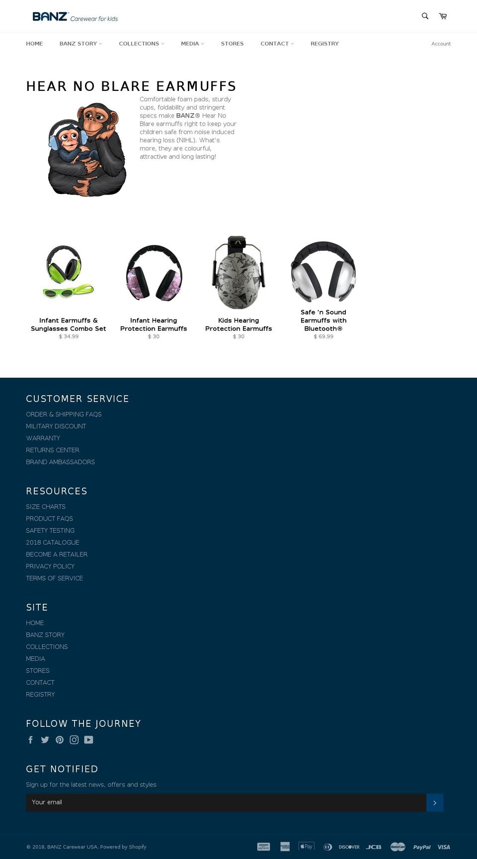 earbanz.com — Shopify storefront screenshot