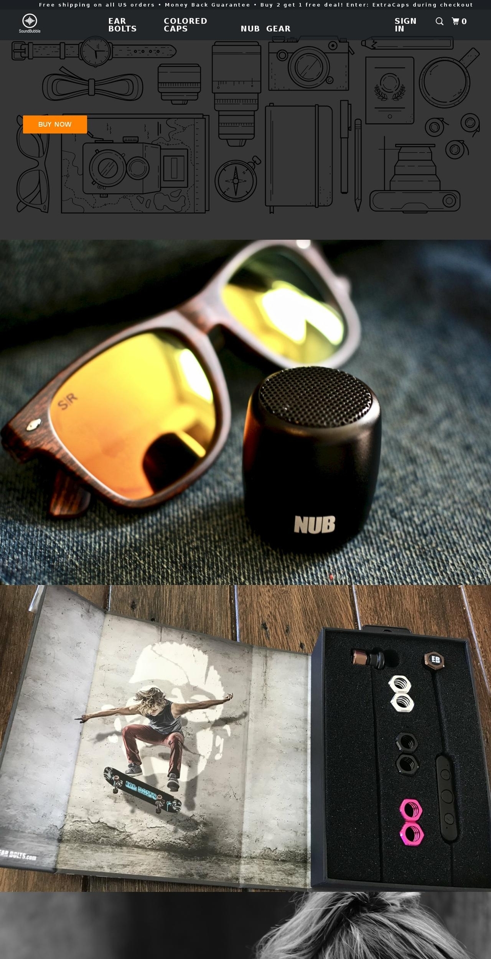 earboltz.com — Shopify storefront screenshot