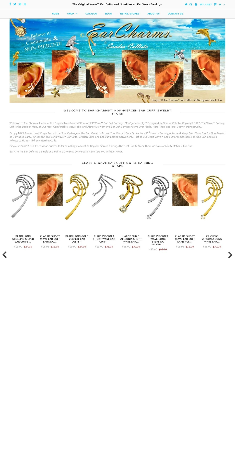 earcuff.ca shopify website screenshot