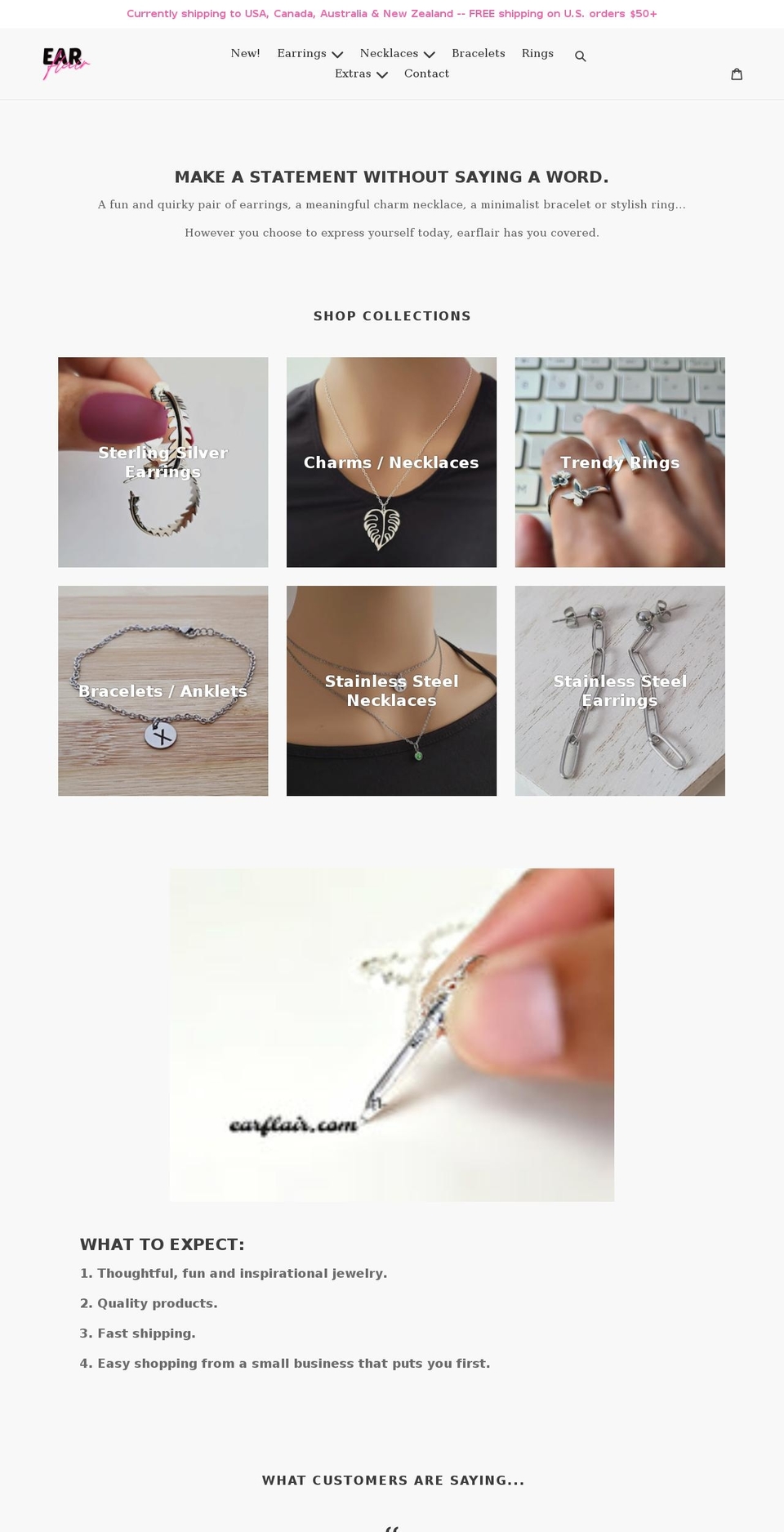 earflair.com shopify website screenshot