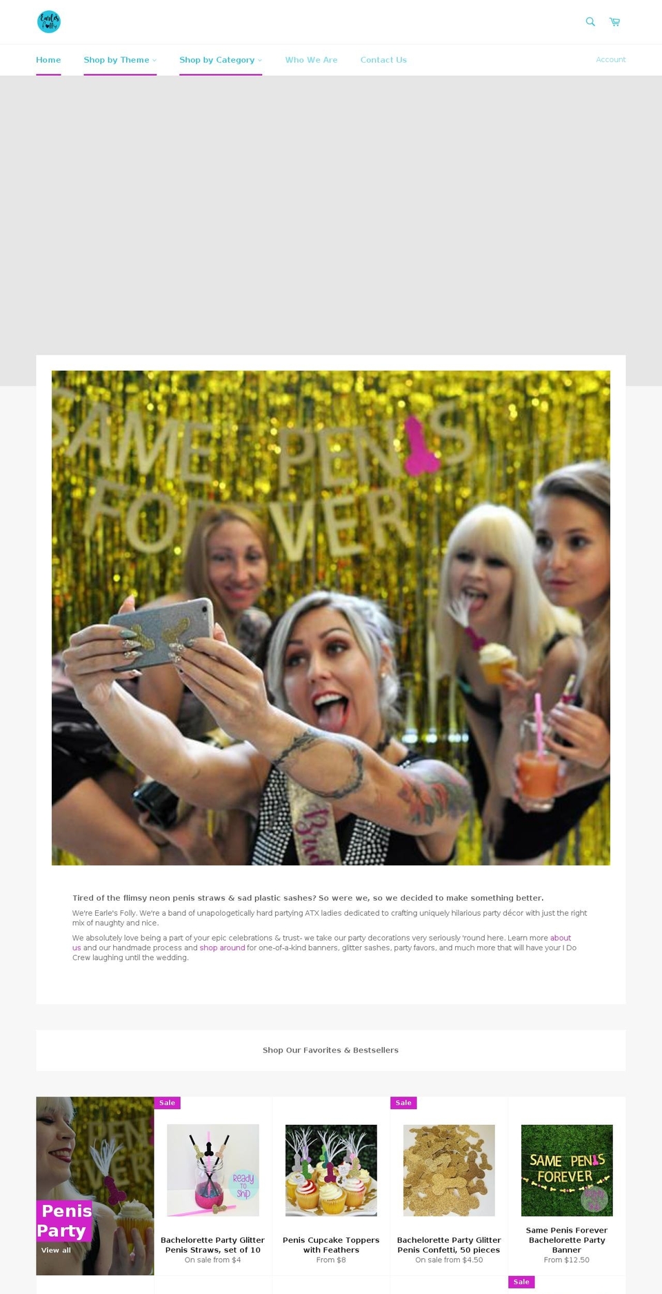 earlesfolly.com — Shopify storefront screenshot