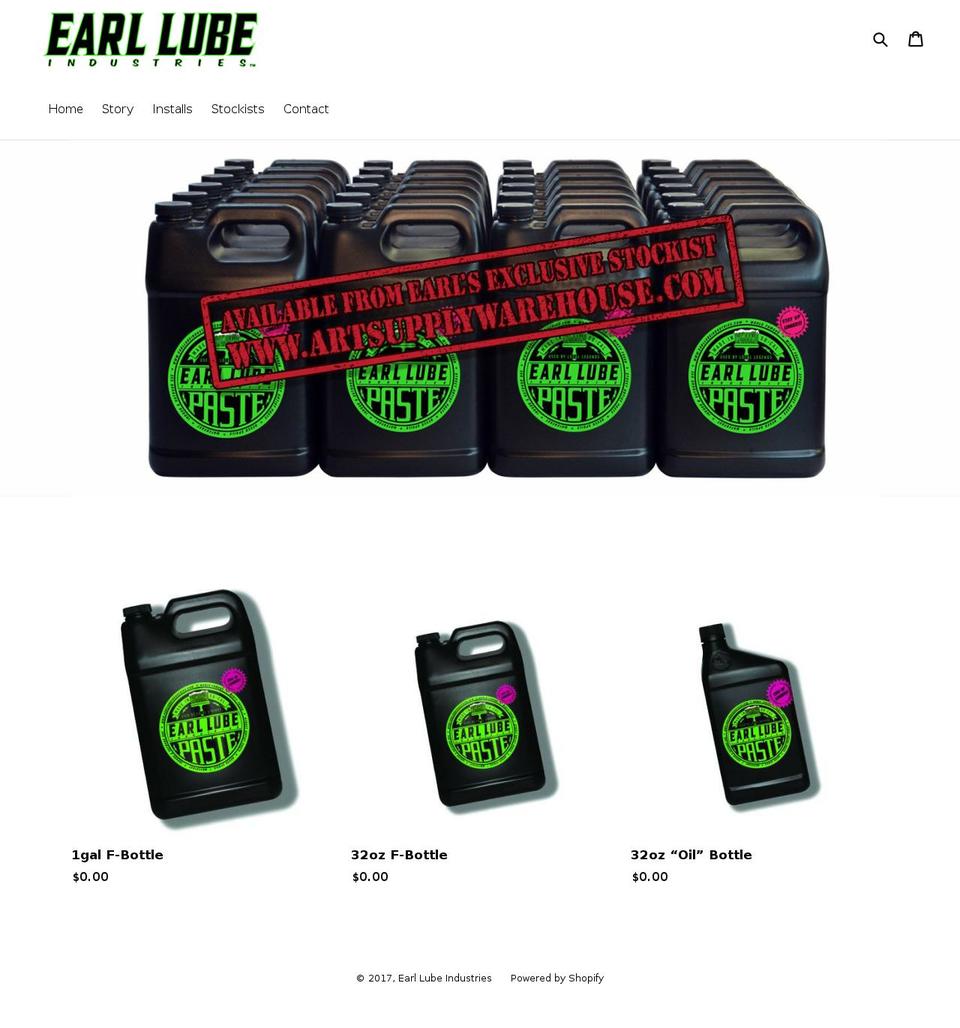 earllee.com shopify website screenshot