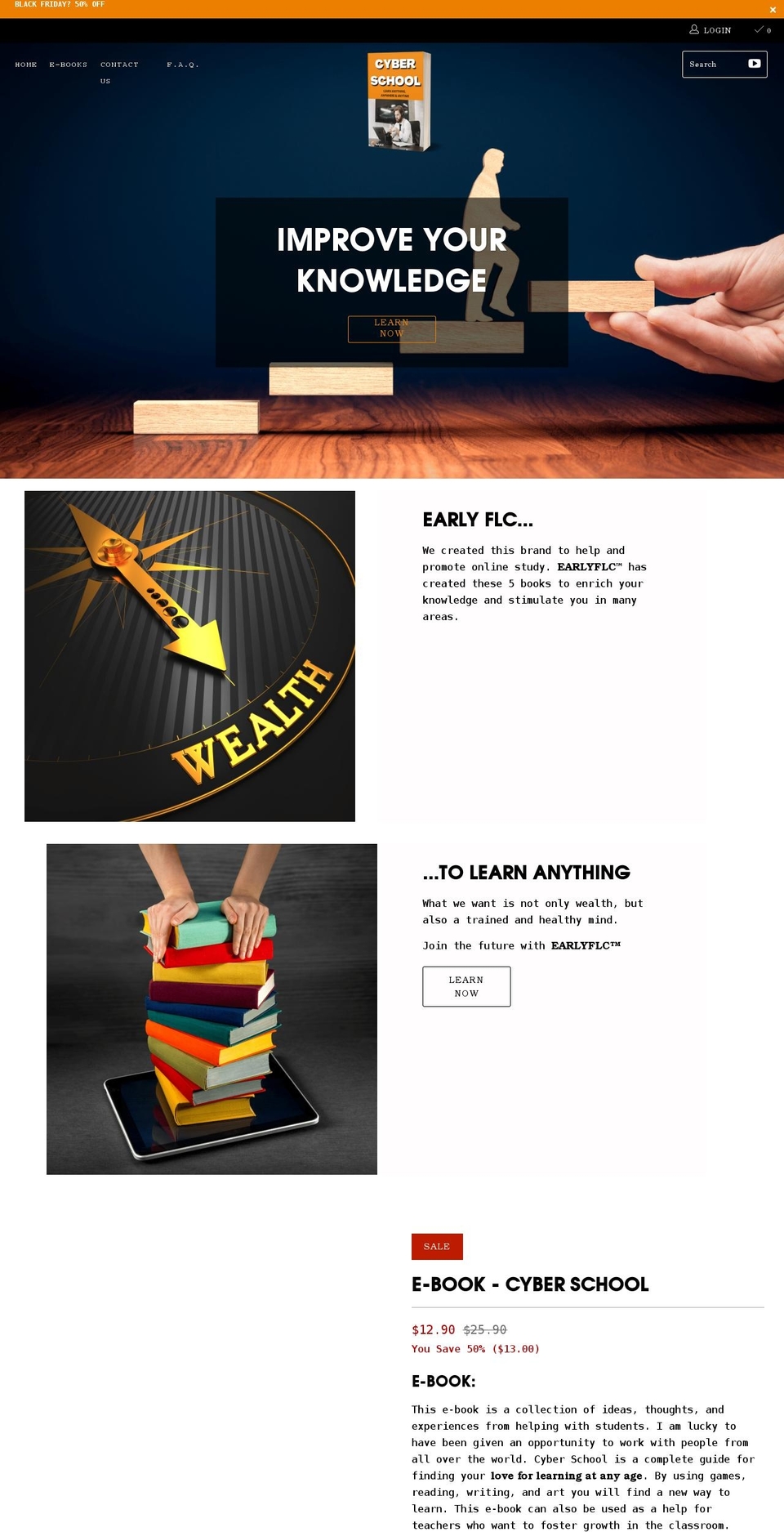 earlyflc.com shopify website screenshot