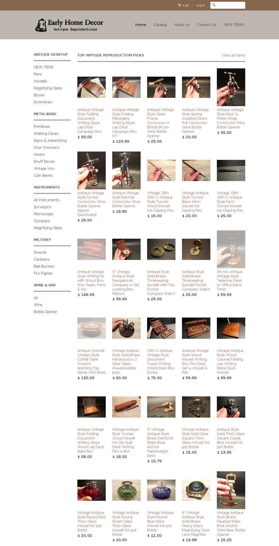 earlyhomedecor.com shopify website screenshot