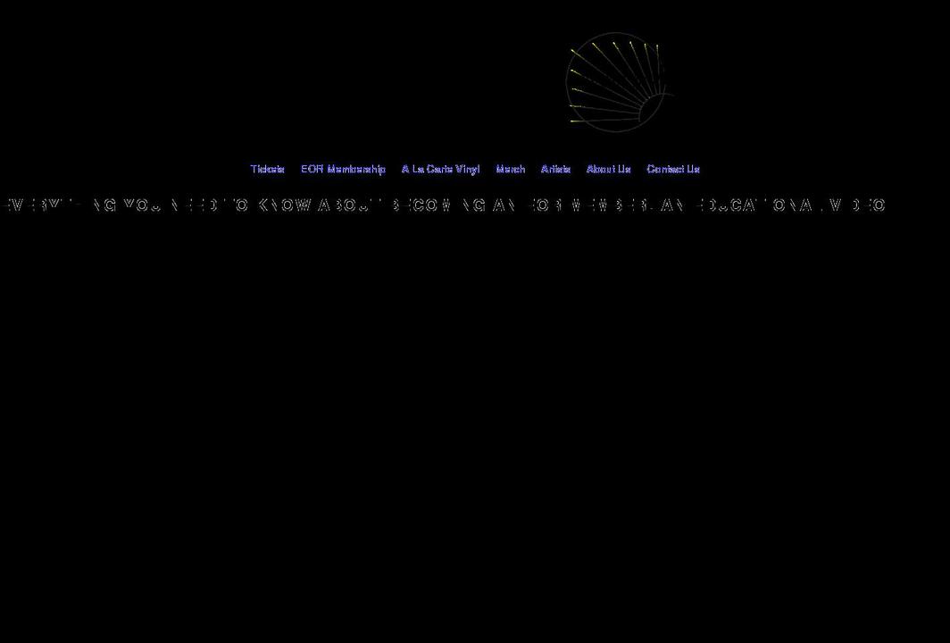 earlyonsetrecords.com shopify website screenshot