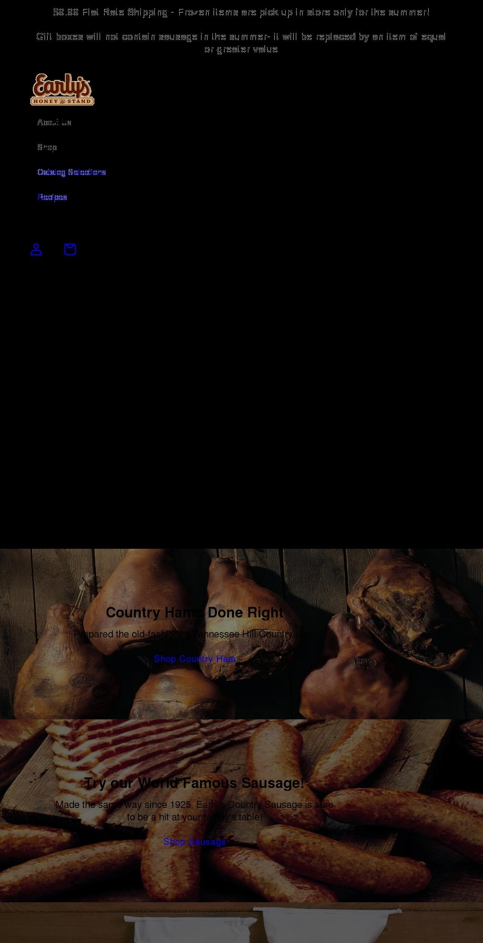 earlys.com shopify website screenshot