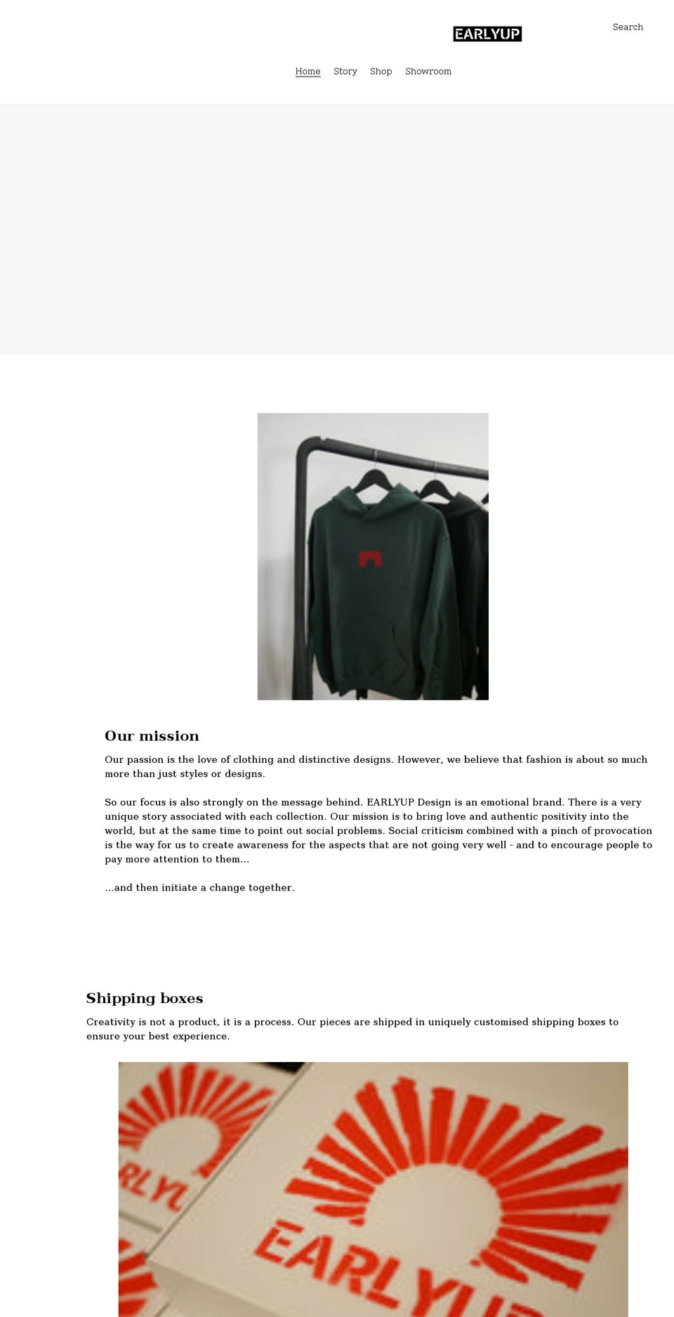 earlyupdesign.com shopify website screenshot