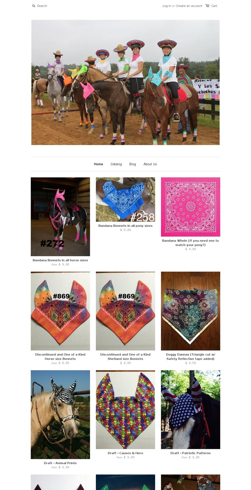 earmenowflybonnets.com shopify website screenshot