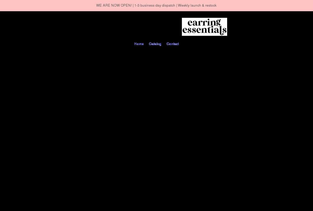earringessentials.com shopify website screenshot