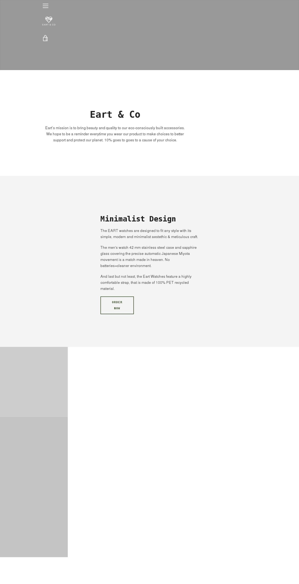 eartco.com — Shopify storefront screenshot