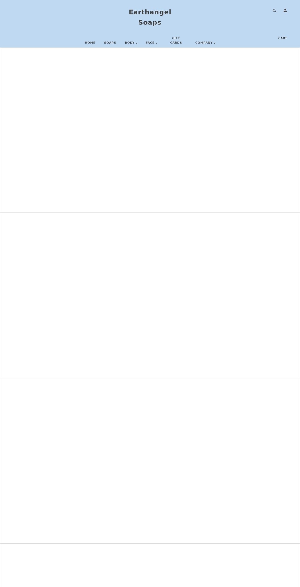 earthangelsoap.com — Shopify storefront screenshot