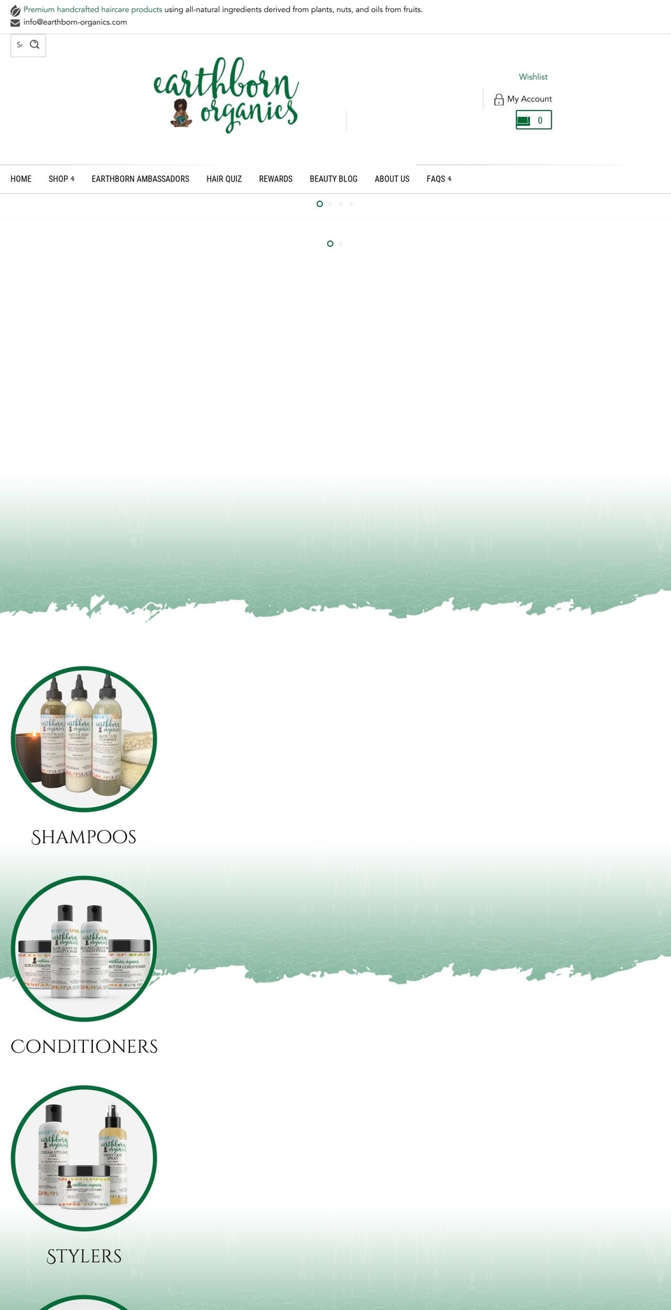 earthborn-organics.com — Shopify storefront screenshot