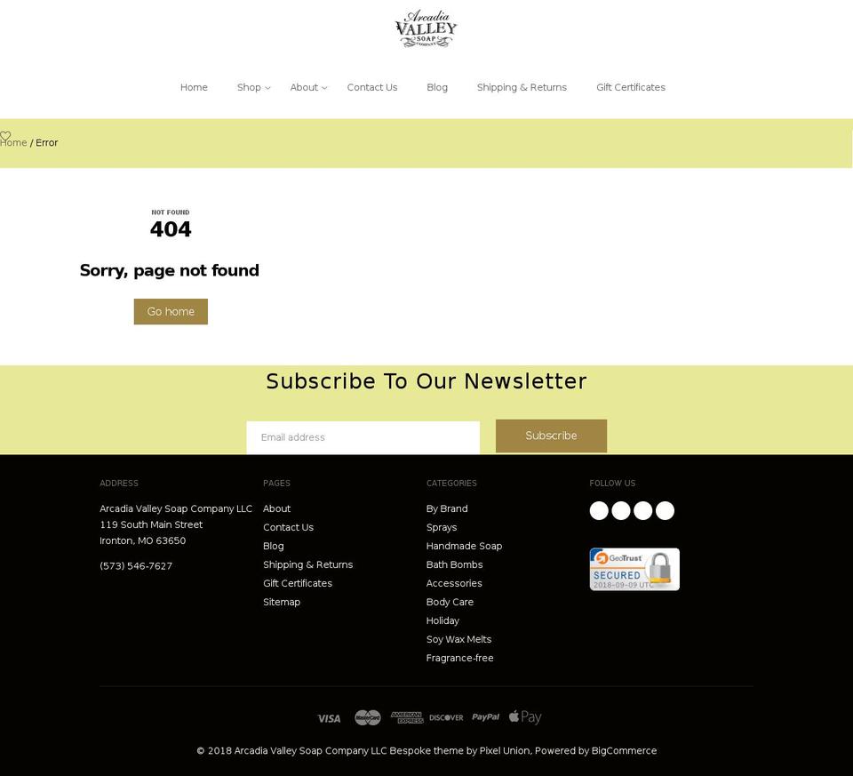 earthbotanicals.com — Shopify storefront screenshot