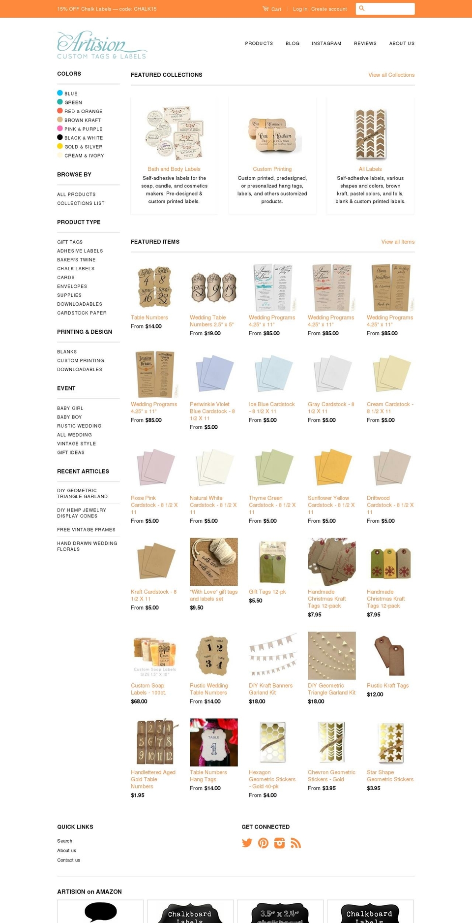 earthbracelets.com shopify website screenshot