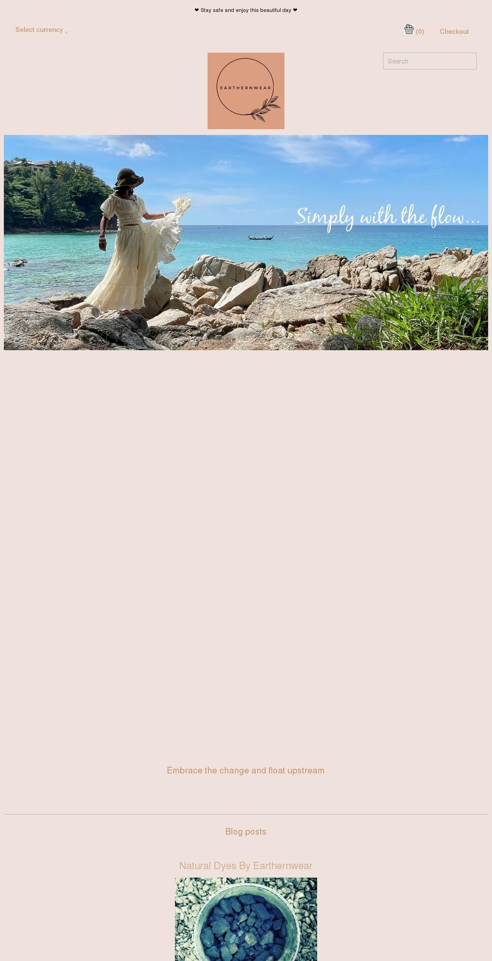 earthernwear.com — Shopify storefront screenshot