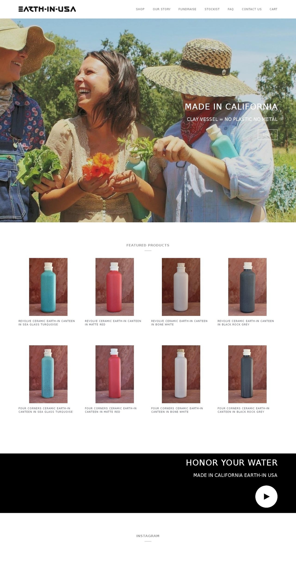 earthincanteen.com — Shopify storefront screenshot