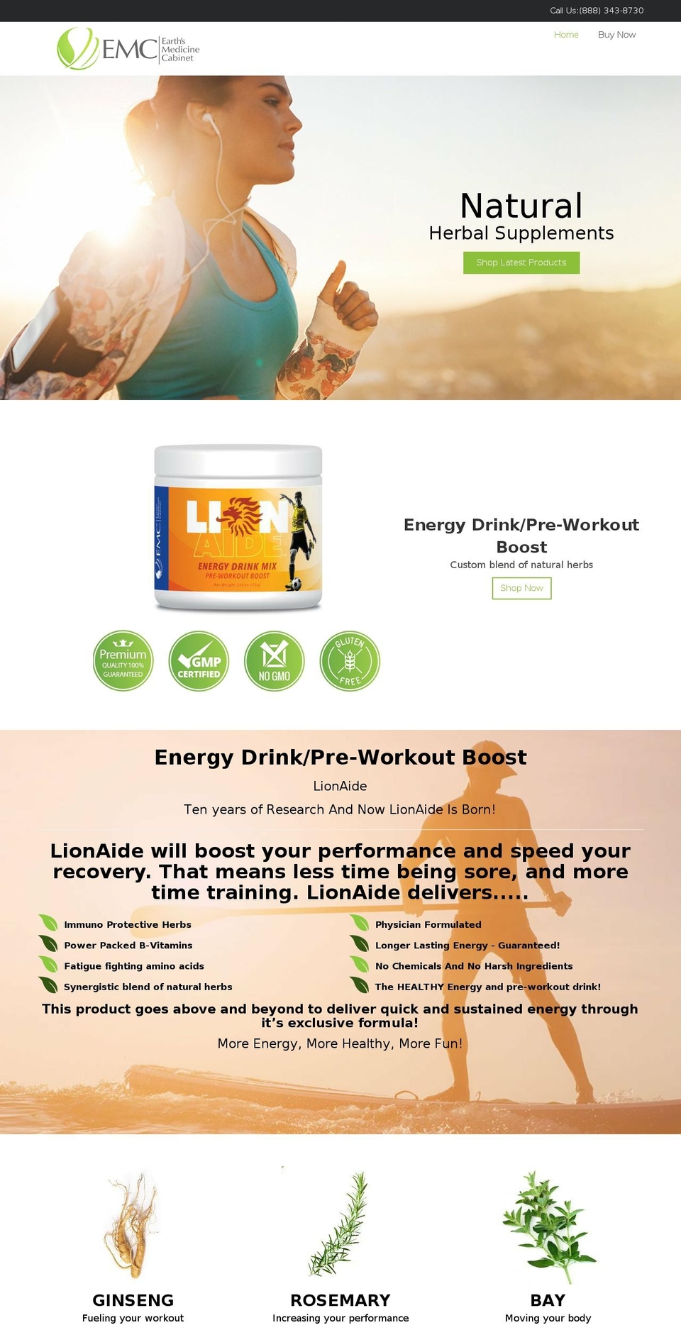 earthsmedicinecabinet.com shopify website screenshot